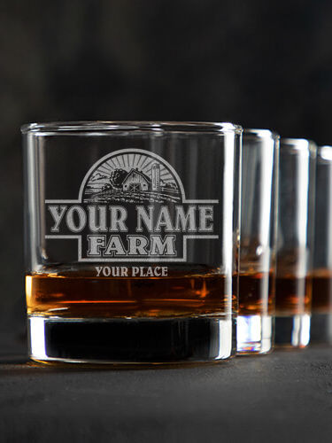 Farm : Rocks Glasses - Engraved