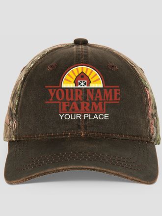 Farm : Embroidered 2-Tone Camo Hats