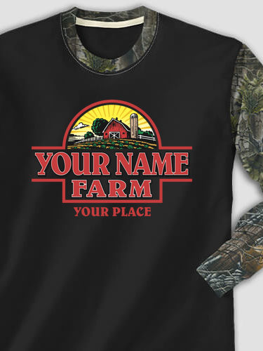 Farm : Printed 2-Tone Camo Long Sleeves