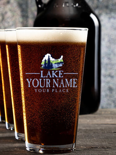 Lake : Growler Pint Glass Gift Sets - Color Printed