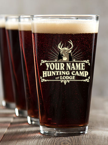 Hunting Camp : Pint Glasses - Color Printed