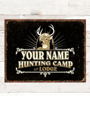 Hunting Camp : Tin Signs
