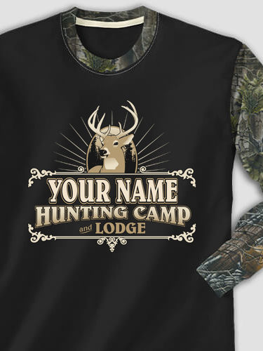 Hunting Camp : Printed 2-Tone Camo Long Sleeves