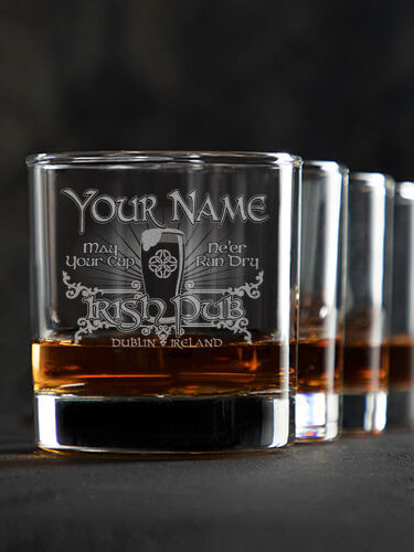 Classic Irish Pub : Rocks Glasses - Engraved