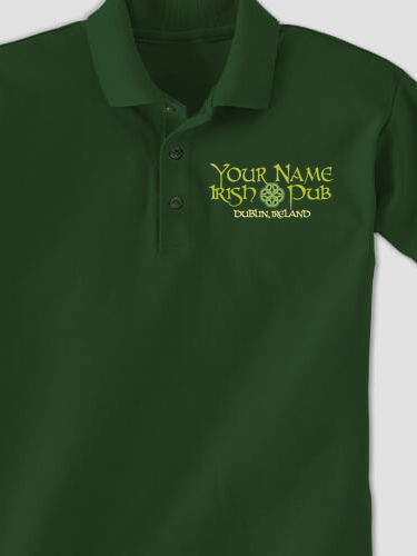 Classic Irish Pub : Embroidered Polo Shirts