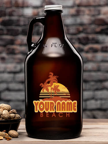 Beach : Beer Growlers - Color Printed