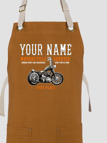 Motorcycle Service : Printed Canvas Work Aprons