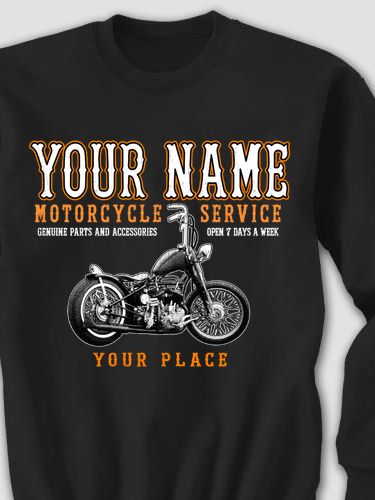 Motorcycle Service : Printed Sweatshirts
