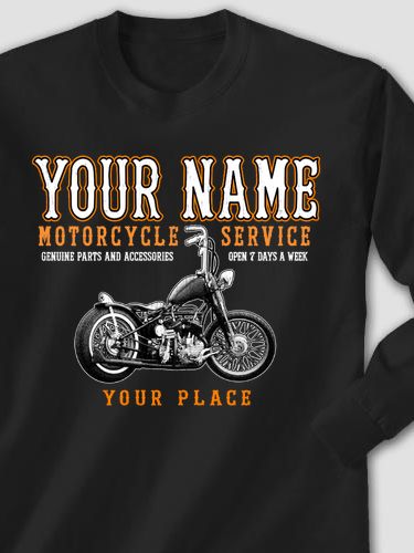 Motorcycle Service : Printed Long Sleeves