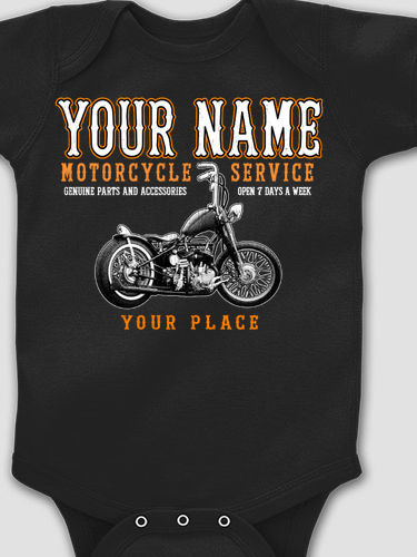 Motorcycle Service : Printed Baby Bodysuits