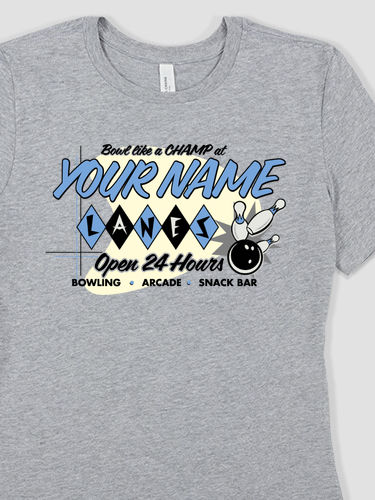 Bowling : Premium Ladies T-Shirts