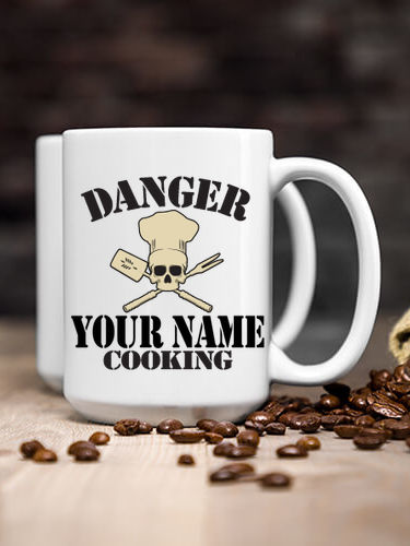 Cooking Danger : Ceramic Coffee Mugs