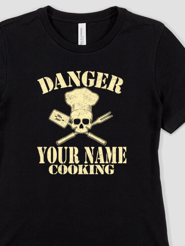 Cooking Danger : Premium Ladies T-Shirts