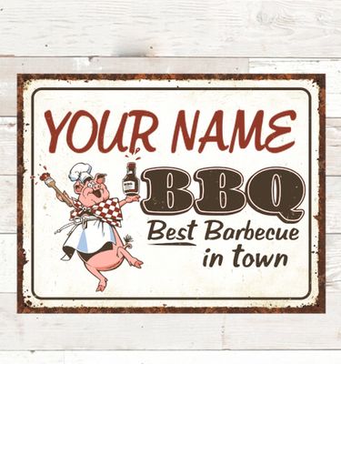 BBQ : Tin Signs