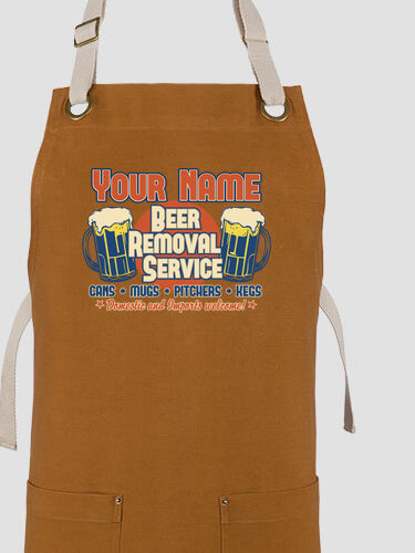Beer Removal : Printed Canvas Work Aprons