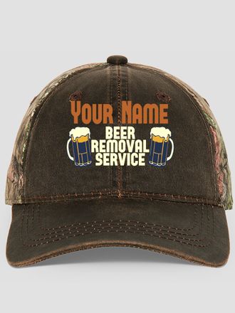 Beer Removal : Embroidered 2-Tone Camo Hats