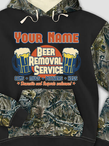Beer Removal : Printed 2-Tone Camo Hoodies