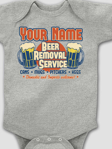Beer Removal : Printed Baby Bodysuits