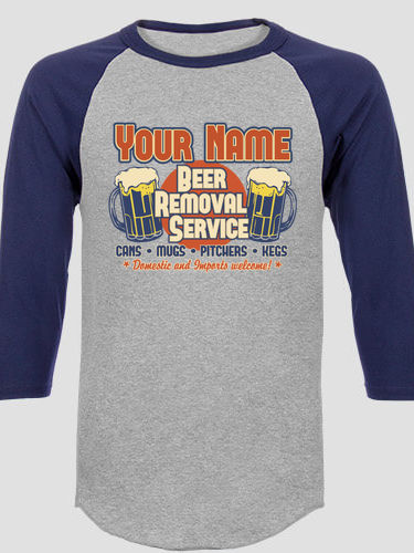 Beer Removal : Printed Raglan Shirts