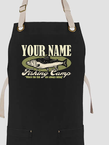 Fishing Camp : Printed Canvas Work Aprons