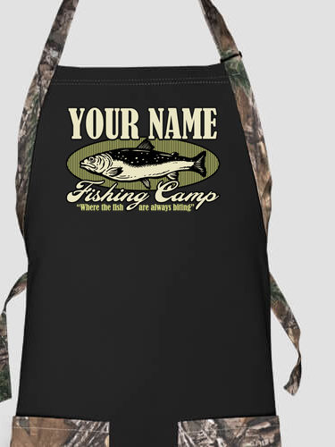 Fishing Camp : Printed 2-Tone Aprons