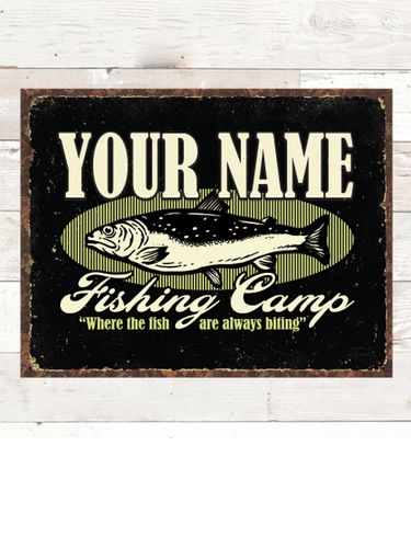 Fishing Camp : Tin Signs