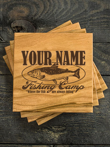 Fishing Camp : Coasters - Engraved