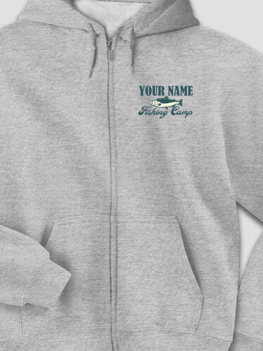Fishing Camp : Embroidered Zip Hoodies