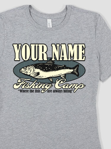 Fishing Camp : Premium Ladies T-Shirts