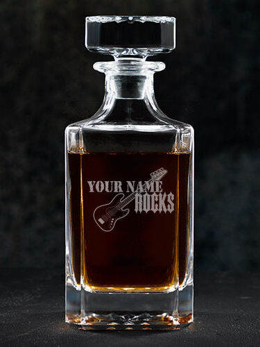 Rocks Bass : Whiskey Decanter - Engraved