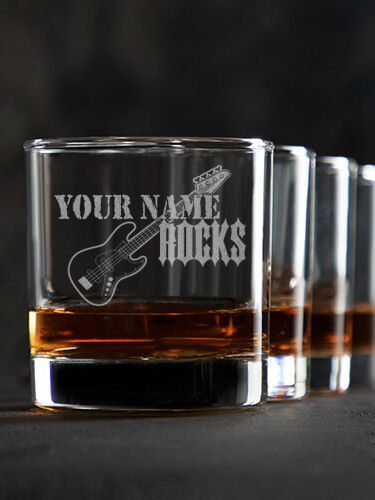 Rocks Bass : Rocks Glasses - Engraved