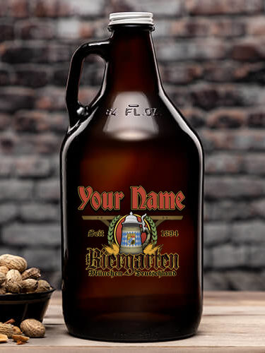 Biergarten : Beer Growlers - Color Printed