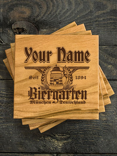 Biergarten : Coasters - Engraved