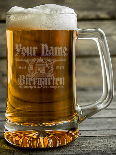 Biergarten : Beer Mugs - Engraved