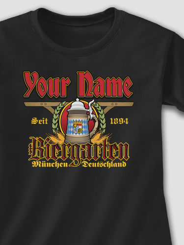 Biergarten : Adult Ladies Fitted T-Shirt