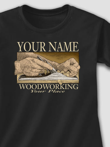Woodworking : Adult Ladies Fitted T-Shirt