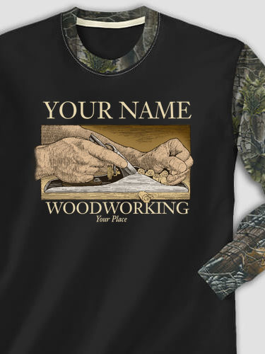 Woodworking : Printed 2-Tone Camo Long Sleeves