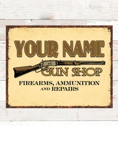 Gun Shop : Tin Signs