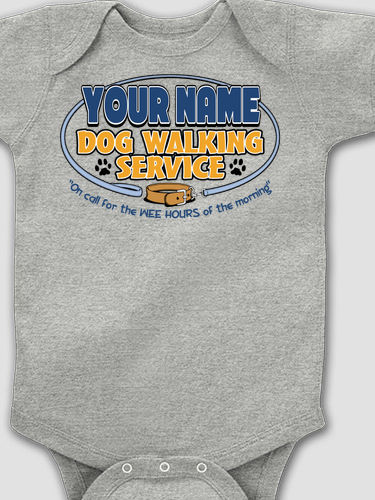 Dog Walking Service : Printed Baby Bodysuits
