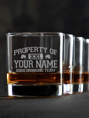 Irish Drinking Team : Rocks Glasses - Engraved