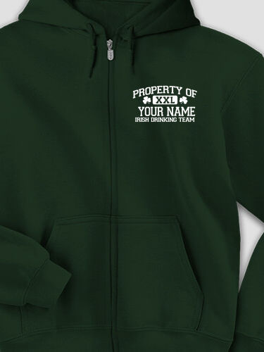 Irish Drinking Team : Embroidered Zip Hoodies