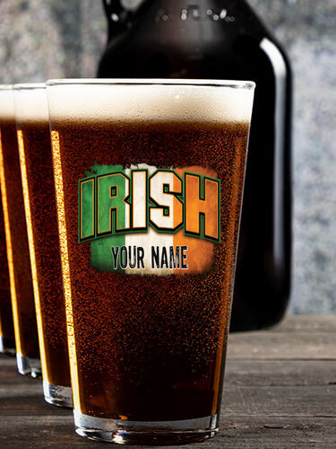 Irish Colors : Growler Pint Glass Gift Sets - Color Printed
