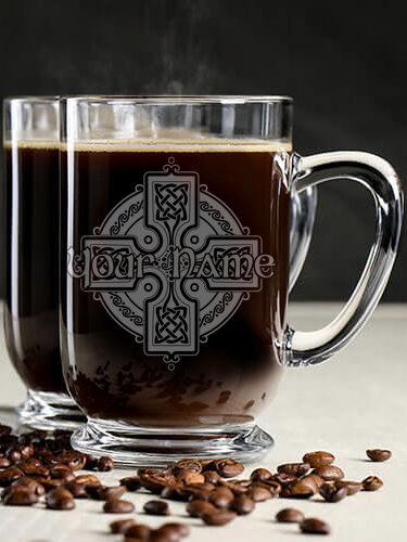 Celtic Cross : Coffee Mugs - Engraved