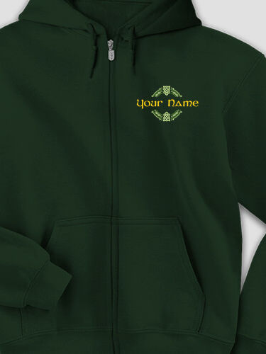 Celtic Cross : Embroidered Zip Hoodies