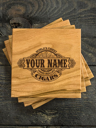 Cigars : Coasters - Engraved