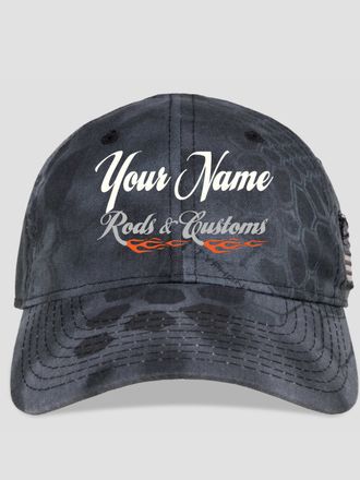 Rods and Customs : Embroidered Kryptek Tactical Camo Hats