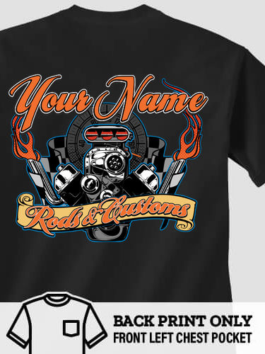 Rods and Customs : Printed Pocket T-Shirts