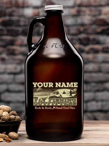 Fly Fishing : Beer Growlers - Color Printed