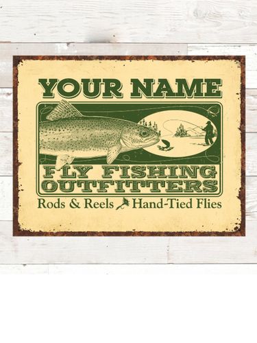 Fly Fishing : Tin Signs