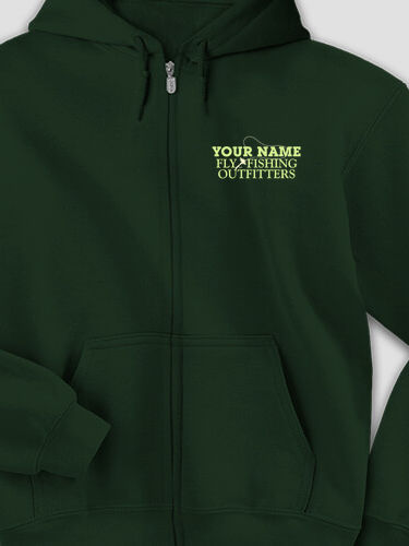 Fly Fishing : Embroidered Zip Hoodies